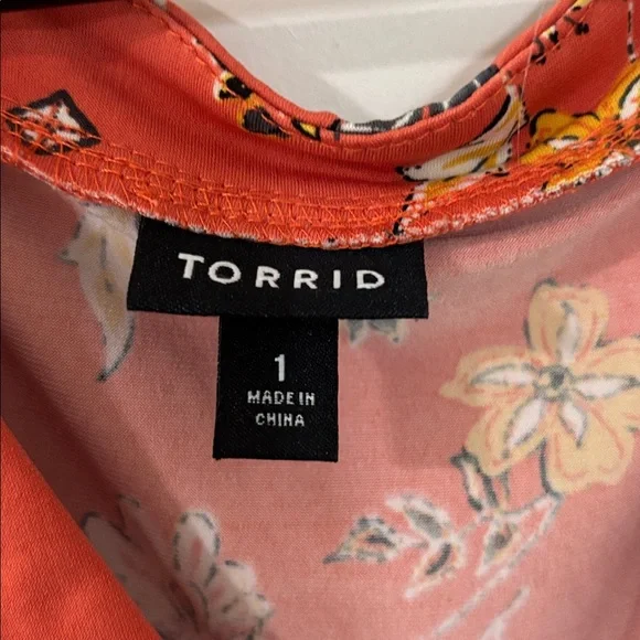 torrid Rust Floral Midi Dress - Picture 2 of 4